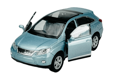 WELLY LEXUS RX 450h plavi 1:34 43641