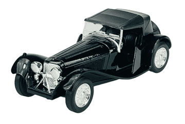 WELLY OLD TIMER SS JAGUAR 100 s krovom, crni 1:34 98876