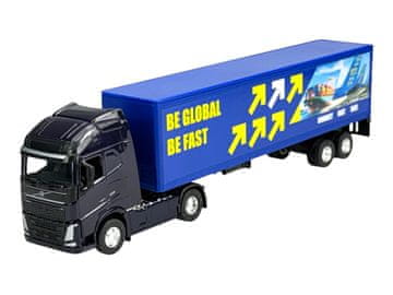 WELLY VOLVO FH i plava prikolica BE GLOBAL 1:64 68051