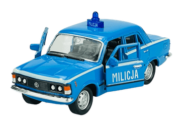WELLY FIAT 125P milicija plavi 1:34 42399