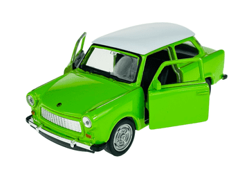WELLY TRABANT 601 zeleni s bijelim krovom 1:34 43654