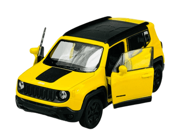 Welly Jeep Renegade Trailhawk žuti 1:34 43736