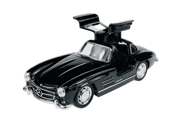 WELLY OLD TIMER MERCEDES-BENZ 300SL GULLWING crni 1:34 43656