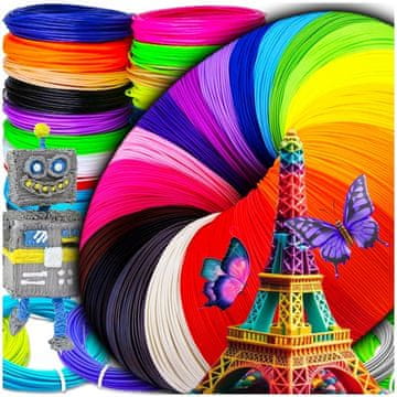 Filament PLA za 3D olovku za pisanje, 20 boja, 5x20 100 m