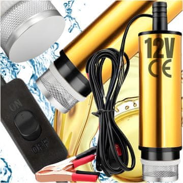 Velika pumpa za ispuštanje goriva, nafte, ulja i vode, električna 12V