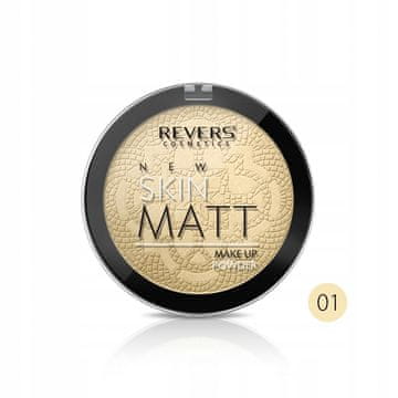 REVERS Revers new skin matt - lagani matirajući prešani puder 01, 9 g