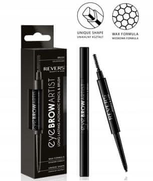 REVERS Eye Brow Artist automatska olovka za obrve crna + kist