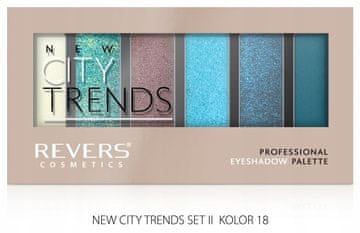 REVERS Revers City Trends paleta sjenila za oči 18, 6 nijansi mat i sedef