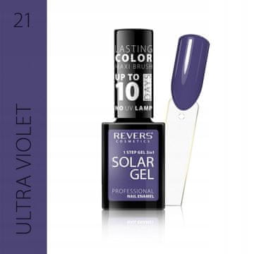 REVERS Revers solar gel lak za nokte 21, efekt hibrida, 12 ml