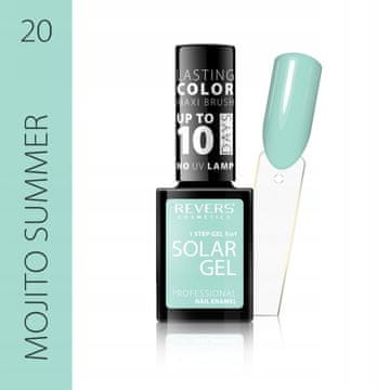 REVERS Revers Solar gel #20 zeleni lak za nokte 12 ml, efekt hibrida