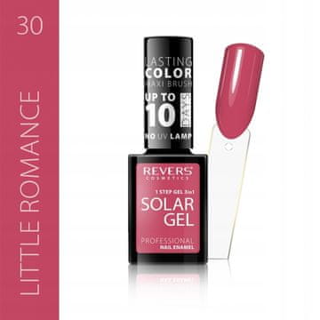 REVERS Revers solar gel lak za nokte 30 crveno-ružičasti sjaj 12 ml
