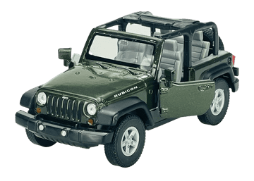 WELLY JEEP WRANGLER RUBICON bez krova, zeleni 1:34 42371