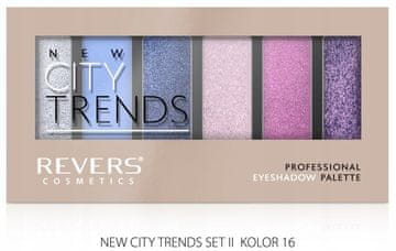REVERS Revers city trends paleta sjenila za oči 16 6 nijana mat i metalik