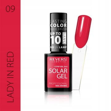 REVERS Revers solar gel lak za nokte 09, efekt hibrida, 12 ml