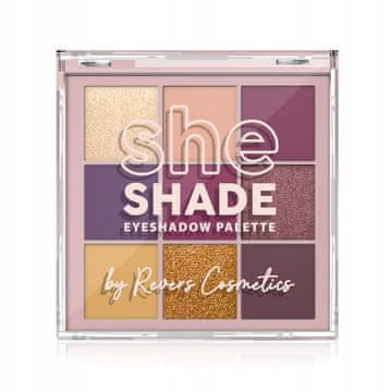 REVERS Revers she shade paleta sjena 02 burgundy glam, bordo i šljiva
