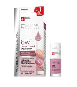 Eveline Cosmetics Eveline Nail Therapy 6u1 regenerator i lak za nokte Dusty Pink 5 ml