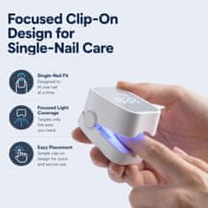 Netscroll Uređaj za njegu noktiju plavim svjetlom (460 nm), za liječenje gljivičnih infekcija, promijenjenih noktiju i zadebljanih noktiju, RepairNail.