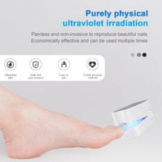 Netscroll Uređaj za njegu noktiju plavim svjetlom (460 nm), za liječenje gljivičnih infekcija, promijenjenih noktiju i zadebljanih noktiju, RepairNail.