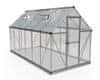 STAKLENIK POLIKARBONAT - HYBRID (Tip 6x12) - Dim. 185 x 370 cm - ALUMINIJ