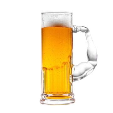 Gadget Master Čaše za pivo - Mišići, 620 ml