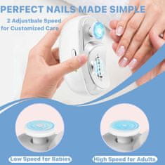 Netscroll 2-u-1 električni rezač noktiju s 360° turpijom, NailCutter.