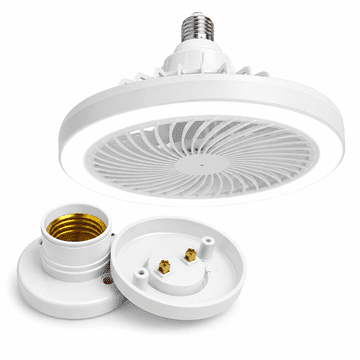 HOME & MARKER® Stropni ventilator s LED rasvjetom, tiho hlađenje, energetski učinkovito rješenje za ljetne vrućine | GLOFNACC