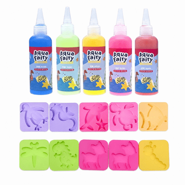 JOJOY® DIY set za izradu gel životinja, netoksične boje i kalupi, STEM kreativna igračka za djecu 6+, 13 dijelova | MOULDGELI