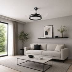 InnovaGoods Stropni ventilator s LED svjetlom, 4 sklopive lopatice i daljinskim upravljačem 