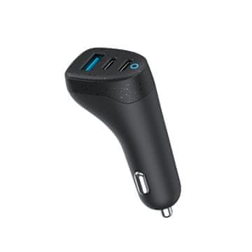 eSTUFF INFINITE 100W auto punjač, 2 x USB-C + 1 x USB-A, ES631035