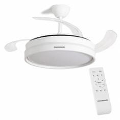 InnovaGoods Stropni Ventilator s LED Svjetlom i 4 Krilima na Uvlačenje Keteez 