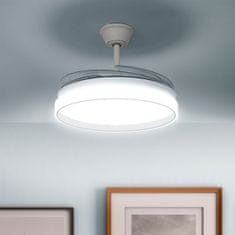 InnovaGoods Stropni Ventilator s LED Svjetlom i 4 Krilima na Uvlačenje Keteez 