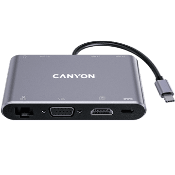 Canyon DS-14, USB-C multi-port hub s 8 priključaka
