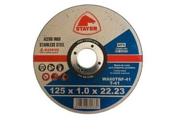 STAYER Rezni disk Metal cutting disc ? 125 x 1 x 22.2 mm, T41, STANDARD