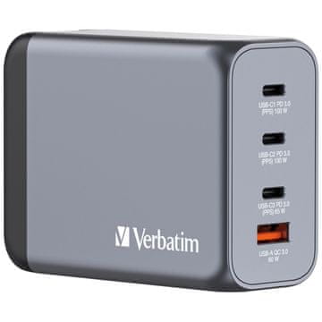 Verbatim Verbatim Gan 200W 3X Usb-C Usb-A Punjač Za Apple Macbook Iphone 13 14 15