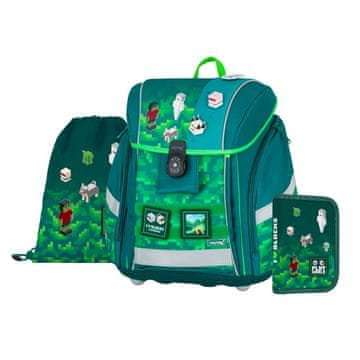 Oxybag PREMIUM LIGHT - Playworld školski set od 3 dijela: aktovka, pernica, torba