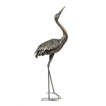 Autronic Ukras Heron - 133 cm, metalni ukras, bakar s obojenim mrljama (SR2030-L)