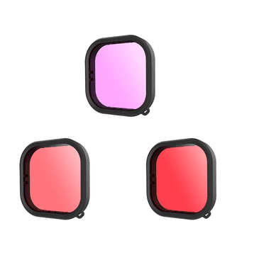 TELESIN Telesin set vodootpornih filtera za GoPro Hero 9 / Hero 10 / Hero 11 / Hero 12 (GP-FLT-904)