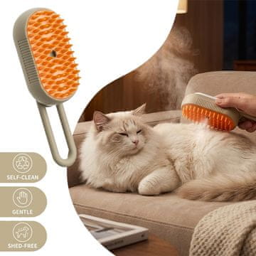 Cool Mango parna četka za njegu kućnih ljubimaca, uklanjanje dlake, USB punjenje - PawMist