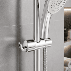 HOME & MARKER® Podesivi držač tuša s vakuumskim pričvršćivanjem, montaža bez bušenja, otporan na vodu i hrđu | SHOWIHOLD