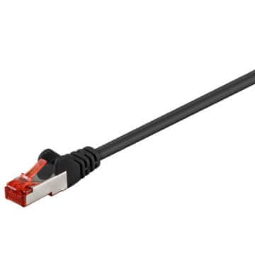 Goobay S/FTP (PiMF) CAT 6 patch 5m crni mrežni priključni kabel