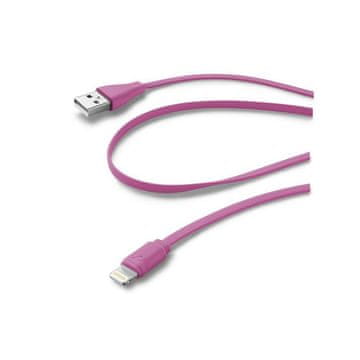 CellularLine CellularLine USB kabel, Lightning priključak, ružičasta