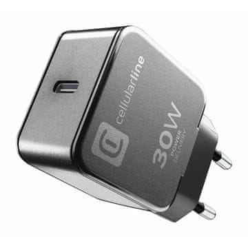 CellularLine CellularLine Home USB-C punjač 30W, Google, crni