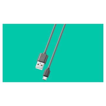 CellularLine Ploos Micro USB kabel, 1 m, crni