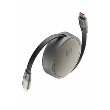 CellularLine Cellularline uvlačivi USB-C kabel za USB-C (100 W, 1 m)