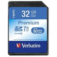Verbatim Verbatim Premium U1 Sdhc Kartica 32 Gb V10 Za Fotoaparate, Kabelsko Snimanje Video Zapisa