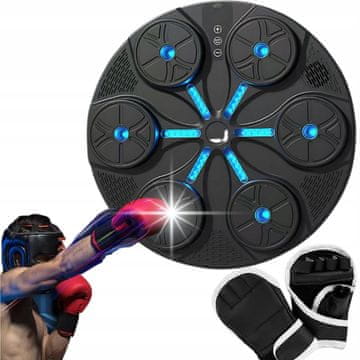 Verkgroup LED interaktivni boksački štit, MMA trener, glazba, USB 35 cm i rukavice