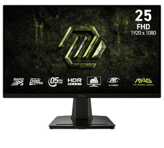 MSI MAG 256F E20 gaming monitor, 24,5 (62,2 cm), FHD, 200 Hz (9S6-3BC2CM-077)