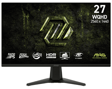 MSI MAG 275QF E20 gaming monitor, 27 (68,5 cm), WQHD, 200 Hz (9S6-3CAA1M-003)