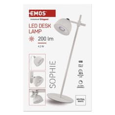 EMOS SOPHIE LED stolna lampa, punjiva, bijela