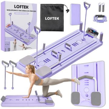 Pilates Reformer 10-u-1 višenamjenska daska za vježbanje s ručkama za sklekove